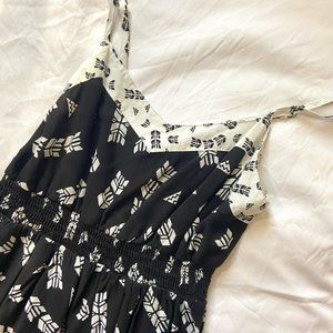 Black and White Patterned Dress